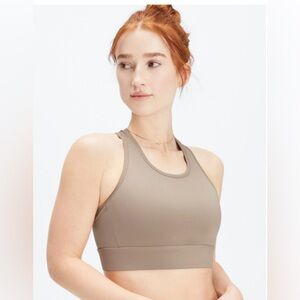 Fabletics Taupe Sports Bra-Trinity Unity High Impact Sports Bra
